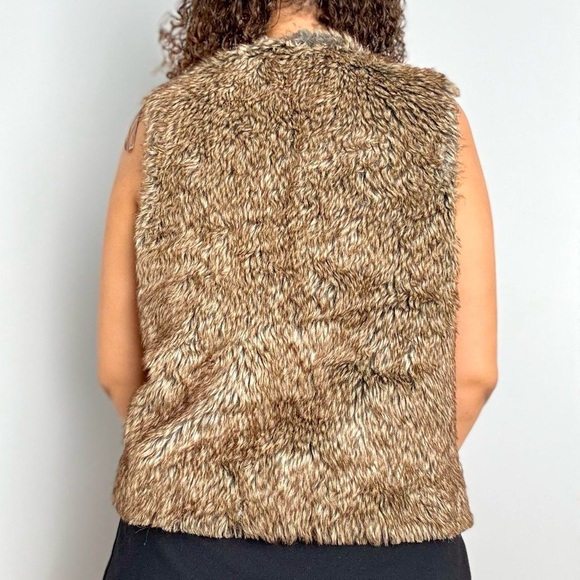 Y2K Brown Faux Fur Vest - Picture 11 of 16